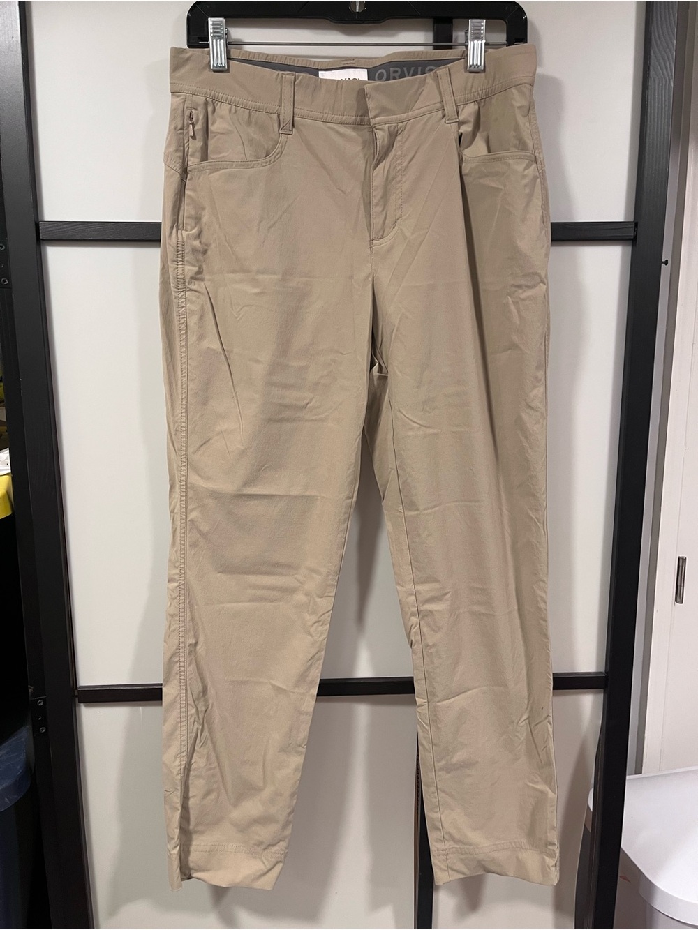 Orvis Stretch Hiking Utility Trail Pants Khaki Tan Women's Size 8